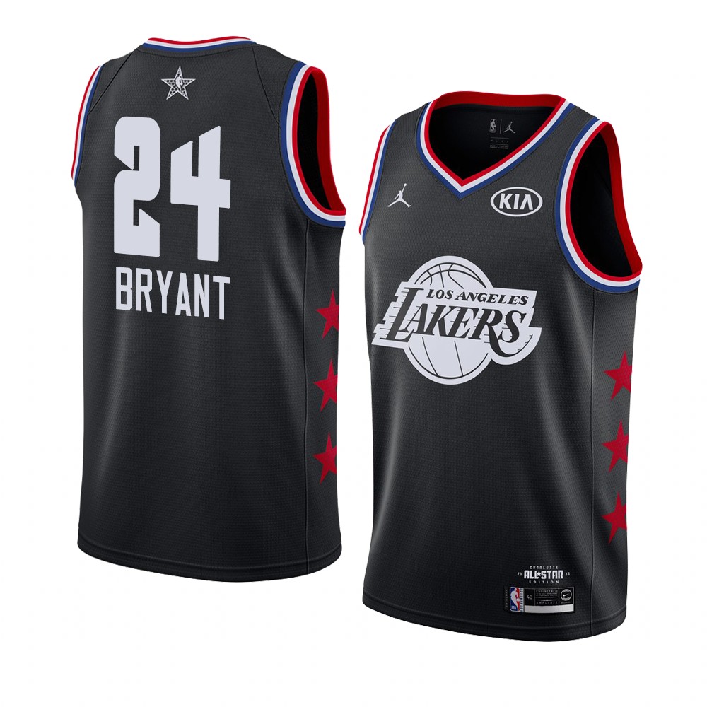 Los Angeles Lakers #24 Black Kobe Bryant 2019 All-Star Game Swingman Finish