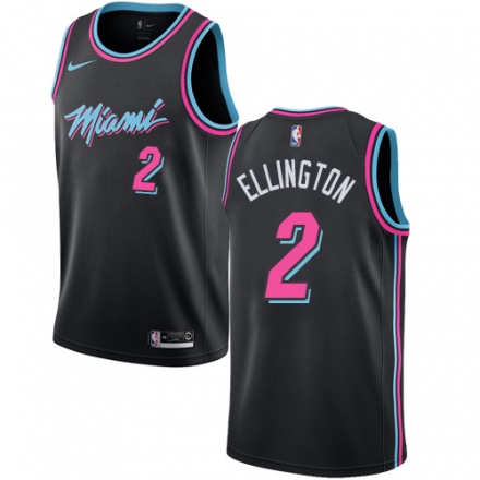 Men Nike Miami Heat #2 Wayne Ellington Black NBA Jersey - City Edition Buy