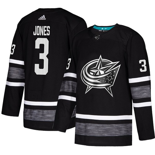 Men's Columbus Blue Jackets #3 Seth Jones Adidas Black ...