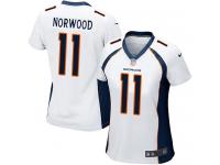 #11 Jordan Norwood Denver Broncos Road Jersey _ Nike Women's White NFL Game