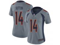 #14 Limited Courtland Sutton Silver Football Women's Jersey Denver Broncos Inverted Legend