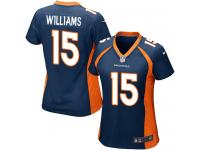 #15 Kyle Williams Denver Broncos Alternate Jersey _ Nike Women's Navy Blue NFL Game