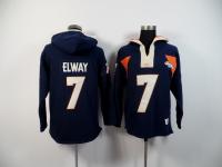 2015 NFL Nike Denver Broncos #7 John Elway Men Navy Blue Pullover Hoodie