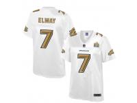 2016 NFL Denver Broncos #7 John Elway Women Game Pro Line Super Bowl 50 Fashion Jerseys