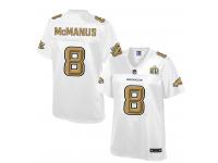 2016 NFL Denver Broncos (K) #8 Brandon McManus Women Game Pro Line Super Bowl 50 Fashion Jerseys