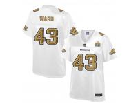 2016 NFL Denver Broncos (S) #43 T.J. Ward Women Game Pro Line Super Bowl 50 Fashion Jerseys