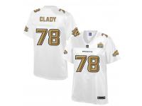 2016 NFL Denver Broncos (T) #78 Ryan Clady Women Game Pro Line Super Bowl 50 Fashion Jerseys