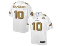 2016 NFL Denver Broncos (WR) #10 Emmanuel Sanders Men Game Pro Line Super Bowl 50 Fashion Jerseys