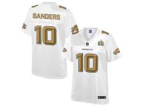 2016 NFL Denver Broncos (WR) #10 Emmanuel Sanders Women Game Pro Line Super Bowl 50 Fashion Jerseys