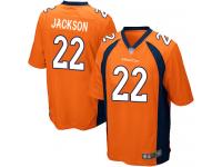 #22 Game Kareem Jackson Orange Football Home Men's Jersey Denver Broncos