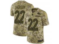 #22 Limited Kareem Jackson Camo Football Men's Jersey Denver Broncos 2018 Salute to Service