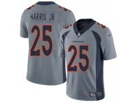 #25 Limited Chris Harris Jr Silver Football Youth Jersey Denver Broncos Inverted Legend