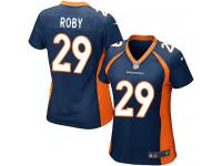 #29 Bradley Roby Denver Broncos Alternate Jersey _ Nike Women's Navy Blue NFL Game