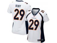 #29 Bradley Roby Denver Broncos Road Jersey _ Nike Women's White NFL Game