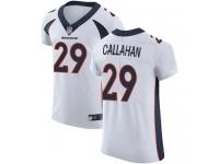 #29 Elite Bryce Callahan White Football Road Men's Jersey Denver Broncos Vapor Untouchable