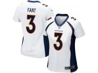 #3 Game Drew Lock White Football Road Women's Jersey Denver Broncos