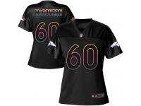 #60 Game Connor McGovern Black Football Women's Jersey Denver Broncos Fashion