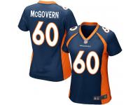 #60 Game Connor McGovern Navy Blue Football Alternate Women's Jersey Denver Broncos