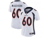 #60 Limited Connor McGovern White Football Road Women's Jersey Denver Broncos Vapor Untouchable