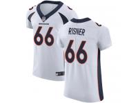 #66 Elite Dalton Risner White Football Road Men's Jersey Denver Broncos Vapor Untouchable