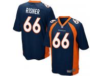 #66 Game Dalton Risner Navy Blue Football Alternate Youth Jersey Denver Broncos