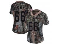 #66 Limited Dalton Risner Camo Football Women's Jersey Denver Broncos Rush Realtree