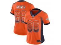 #66 Limited Dalton Risner Orange Football Women's Jersey Denver Broncos Rush Drift Fashion