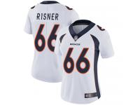 #66 Limited Dalton Risner White Football Road Women's Jersey Denver Broncos Vapor Untouchable