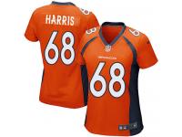 #68 Ryan Harris Denver Broncos Home Jersey _ Nike Women's Orange NFL Game