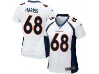 #68 Ryan Harris Denver Broncos Road Jersey _ Nike Women's White NFL Game