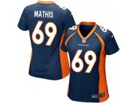 #69 Evan Mathis Denver Broncos Alternate Jersey _ Nike Women's Navy Blue NFL Game