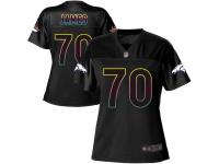 #70 Game Ja'Wuan James Black Football Women's Jersey Denver Broncos Fashion