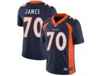 #70 Limited Ja'Wuan James Navy Blue Football Alternate Men's Jersey Denver Broncos Vapor Untouchable