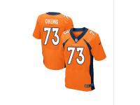 #73 Denver Broncos Russell Okung Elite Jersey - Nike Orange NFL Men's Home