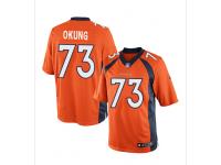 #73 Denver Broncos Russell Okung Limited Jersey - Nike Orange NFL Men's Home