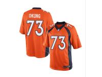 #73 Denver Broncos Russell Okung Limited Jersey - Nike Orange NFL Youth Home