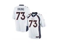 #73 Denver Broncos Russell Okung Limited Jersey - Nike White NFL Youth Road