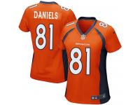 #81 Owen Daniels Denver Broncos Home Jersey _ Nike Women's Orange NFL Game