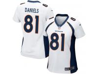 #81 Owen Daniels Denver Broncos Road Jersey _ Nike Women's White NFL Game