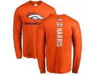 #93 Limited Dre'Mont Jones Orange Football Youth Jersey Denver Broncos Therma Long Sleeve