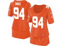 #94 DeMarcus Ware Denver Broncos Jersey _ Nike Women's Orange Breast Cancer Awareness NFL Game