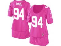 #94 DeMarcus Ware Denver Broncos Jersey _ Nike Women's Pink Breast Cancer Awareness NFL Game