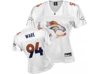 #94 DeMarcus Ware Denver Broncos Jersey _ Nike Women's White Fem Fan NFL Game