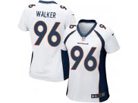 #96 Vance Walker Denver Broncos Road Jersey _ Nike Women's White NFL Game