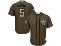 Astros #5 Jeff Bagwell Green Salute to Service Stitched Baseball Jersey
