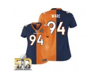 DeMarcus Ware WoMen Jersey - Denver Broncos #94 Alternate Team Two Tone Super Bowl 50 Bound Nike NFL