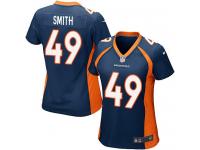 Denver Broncos Dennis Smith Women's Alternate Jersey - Navy Blue Nike NFL #49 Game