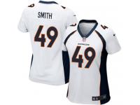 Denver Broncos Dennis Smith Women's Road Jersey - White Nike NFL #49 Game