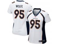 Denver Broncos Derek Wolfe Women's Road Jersey - White Nike NFL #95 Game