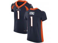 Denver Broncos Marquette King Men's Elite Navy Blue Nike Jersey - #1 NFL Vapor Untouchable Alternate